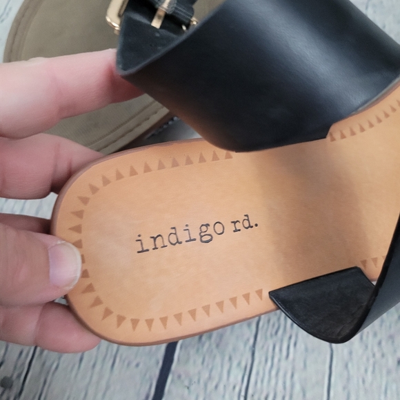 INDIGO RD. | boho zigzag print sandals flats - Picture 6 of 8